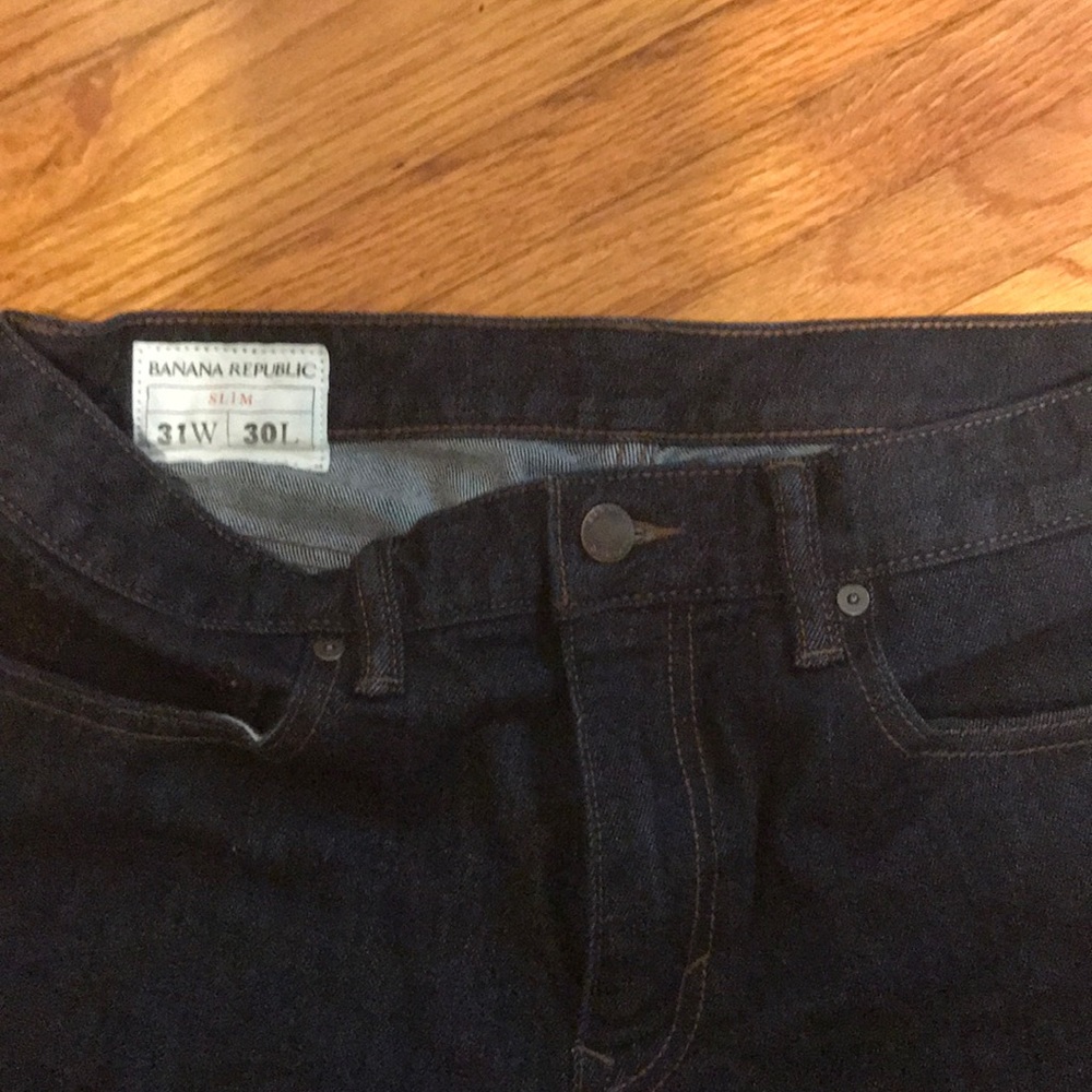Banana Republic - Slim Fit Dark Wash (Men’s Jeans) - Picture 2 of 4